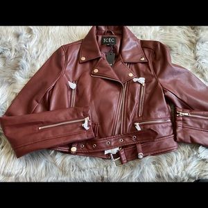NWT VICI Faux Leather Jacket S